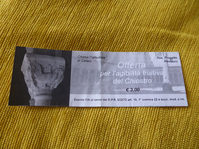 cefalu ticket