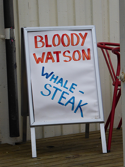 whale steak menu
