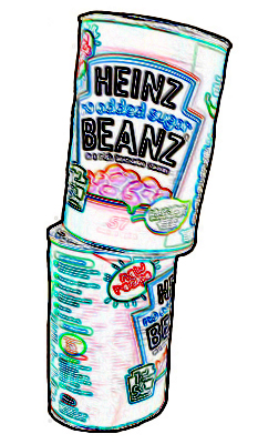 beans stacking stylised