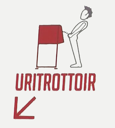 400 uritrottoir sign