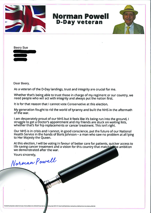 beery sue letter magnifying glass