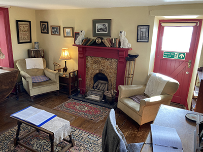 Room in Dylan Thomas's Boathouse.