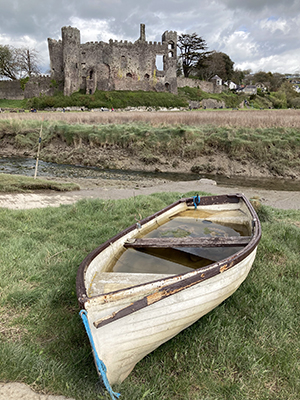 Laugharne Castle.
