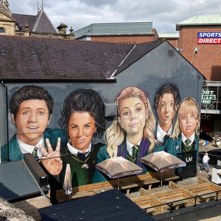 Derry Girls mural.