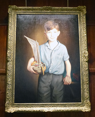 Portrait of Robert Pretty by Cor Visser at Sutton Hoo.