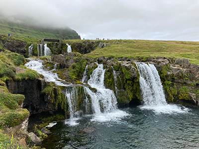 The waterfall Kirkjufellsfoss.