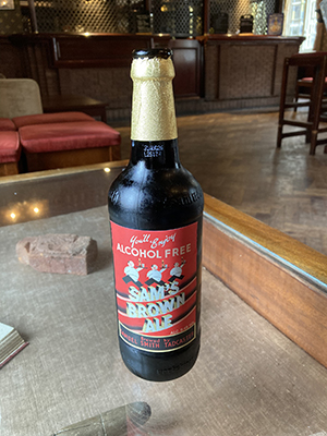 A bottle of Sam's Brown Ale.