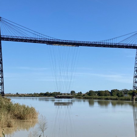 The Rochefort-Martrou Transporter Bridge.