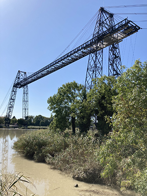 The Rochefort-Martrou Transporter Bridge.