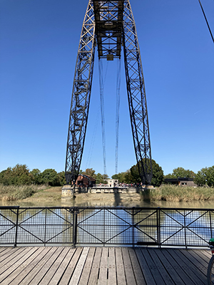 Aboard the Rochefort-Martrou Transporter Bridge.