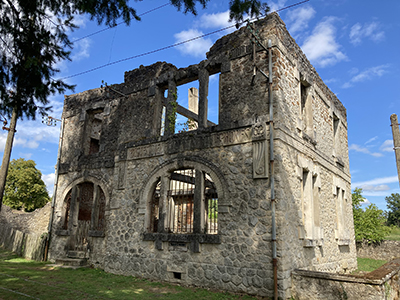 Post office in Oradour.