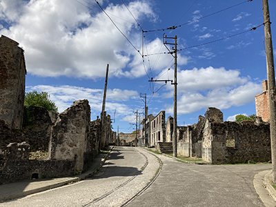 Street in Oradour.