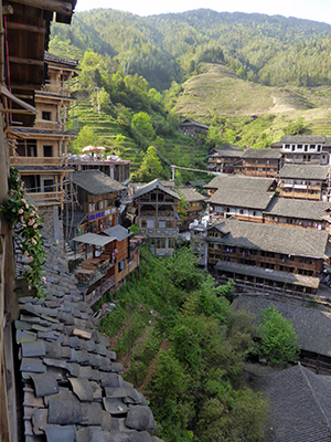View from Longji Ping An Hotel.