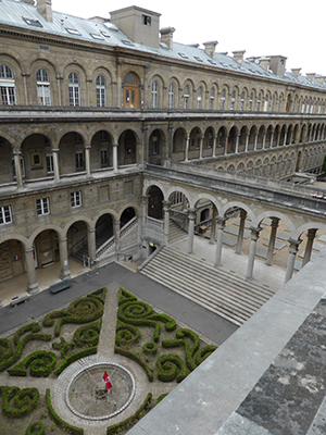 Terrace of Hospitel Hotel Dieu, Paris.