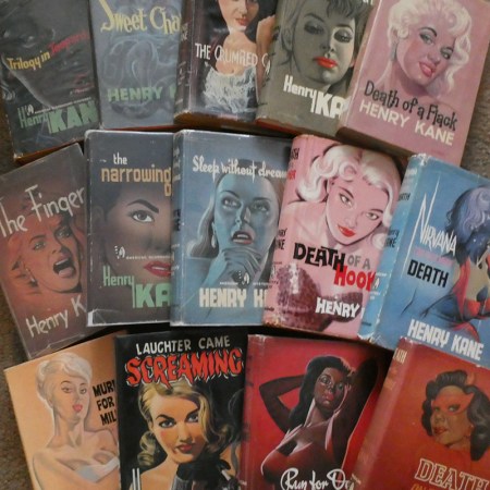 T V Boardman Bloodhound books by Henry Kane with dust wrappers illustrated by Denis McLoughlin.
