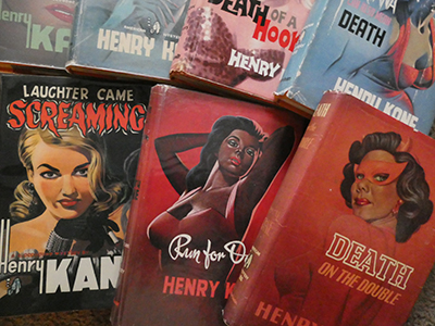 T V Boardman Bloodhound crime books written by Henry Kane and illustrated by Denis McLoughlin.