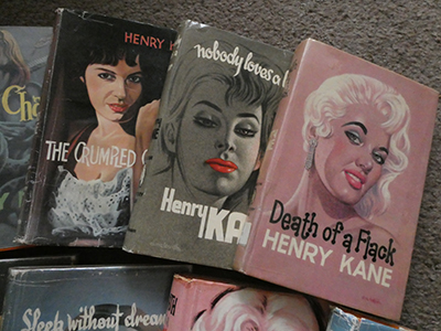 T V Boardman Bloodhound books with dust jackets by Denis McLoughlin and written by Henry Kane.