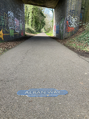 Alban Way, between St Albans and Hatfield.