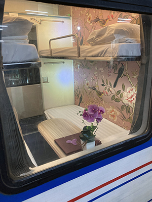 Cabin on Reunification Express, Vietnam.