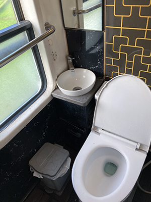 Toilet on Reunification Express, Vietnam.
